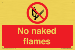 No naked flames